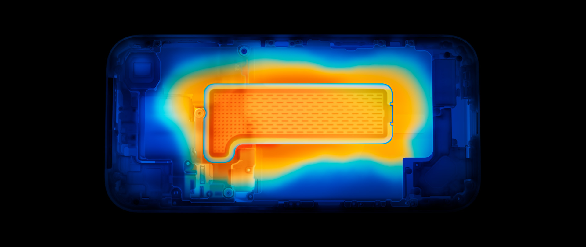 iPhone 17 Pro, parte frontal, que muestra las capacidades de rendimiento del chip A19 Pro con una escena del videojuego Arknights: Endfield