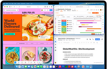 MacBook Air med flera appar öppna