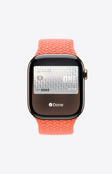 Apple Pay on Apple Watch Series 10.