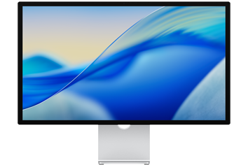 Studio Display s farebným obsahom na obrazovke