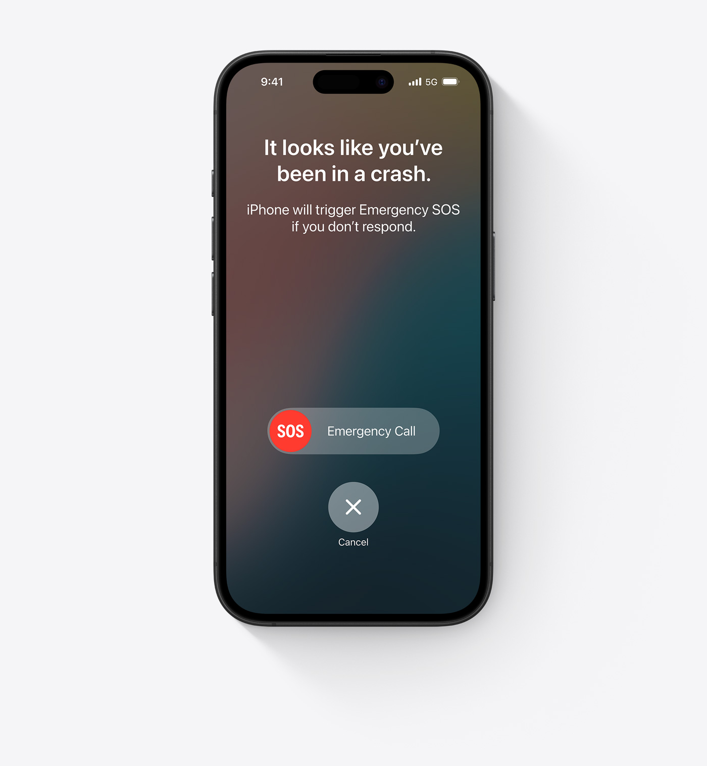 Ukážka posielania správ cez satelit na iPhone 16 v čiernej farbe