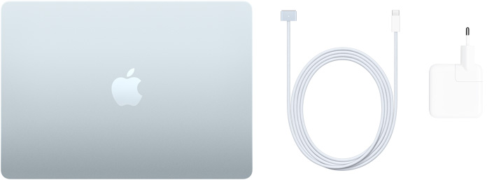 13‑palcový MacBook Air, kábel USB‑C na MagSafe 3 a 30 W napájací adaptér USB-C