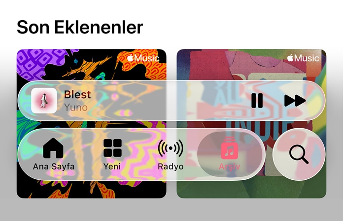 Apple Music’teki yarı saydam denetimler arka planı yansıtıyor