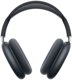 AirPods Max 2 headphones, front exterior, midnight colour