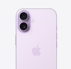 薰衣草紫色 iPhone 17 機身背面，展示左上角的雙融合相機系統