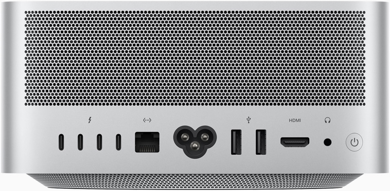 Mac Studioの背面