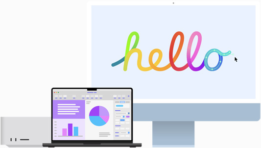 Mac products illustration